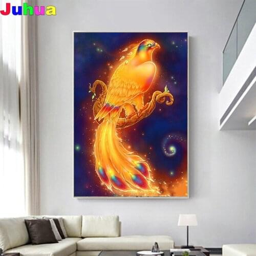 Phoenix Diy diamond painting mosaic Home Decor Full Square/Round Drill diamond embroidery Handmade animal picture