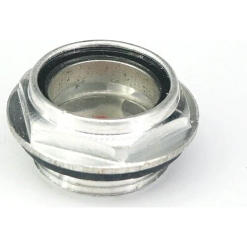 2pcs M33x1.5 M33x2 M36x1.5 Metric male Aluminum Oil Level Sight Glass Window Hex Head for air compressor Gearbox