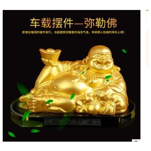Business car perfume seat large yuan bao Buddha car perfume decoration high-grade crystal interior decoration products crafts