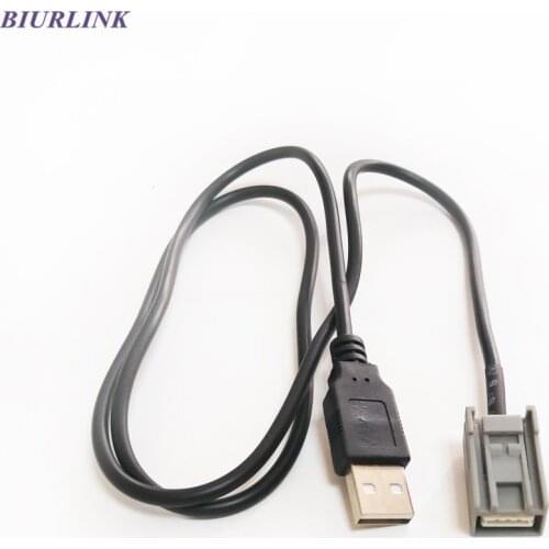 Biurlink Car Audio Male/Female Extend USB Cable Adapter For Honda Accord Civic CRV Jazz