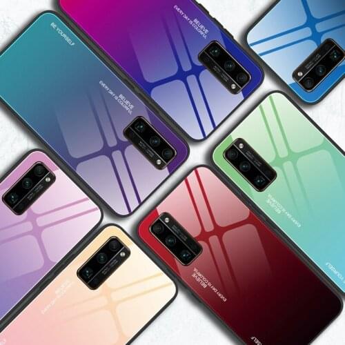 Luxury Glass Phone Case For Huawei Honor 30 Pro Plus 20S 10i 20i Play Play3 Honor View 10 20 30 Pro 8 9 10 Lite Cover Case Coque
