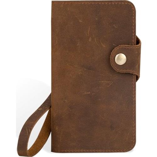 Genuine leather Phone Case For Oneplus 7 pro 7 6 6T 5 5t 7T Pro for One plus 7T 7 Pro case Cowhide Crazy horse skin Cover