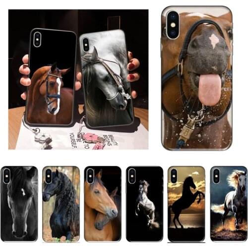 JHTAO Horse animal painting pattern Phone Case For iPhone 12 Mini 11 Pro XS Max X XR 7 8 Plus