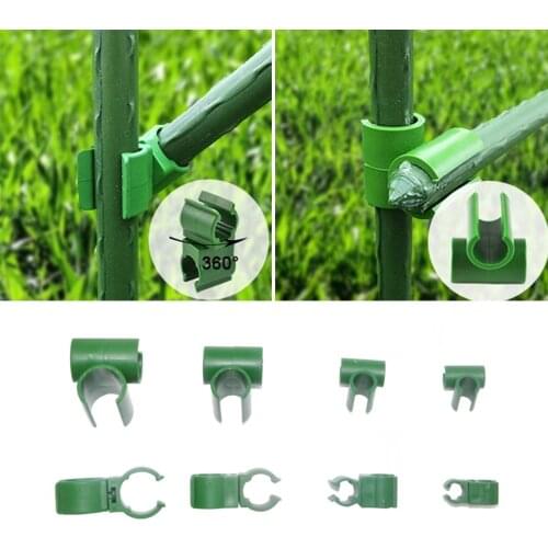 Plant Support Fixed Cross Clip Garden Climbing Rattan Stent Accessories Adjustable Plastic Fastener Suitable for Plant Stakes