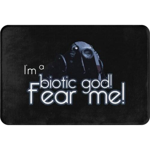 Mass Effect Commander Shepard Game Kitchen Non-Slip Carpet Biotic God Living Room Mat Entrance Door Doormat Home Decoration Rug