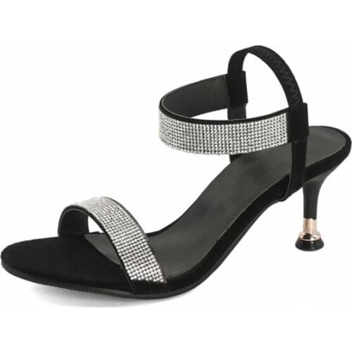 Hot Sale Big Girl Size 33-50 Shoes Women Sandals Sexy Fashion High Heels 6.5cm Sandals Sapato Feminino Summer Style Shoes YM-868