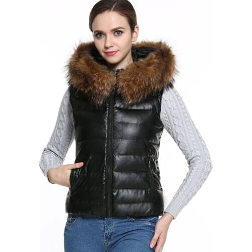 Fur Vest Womens Winter Jacket New Fashion Faux Fur Coat Female Sleeveless Hooded Jacket And Coats Plus Size Warm Faux Fur Vest