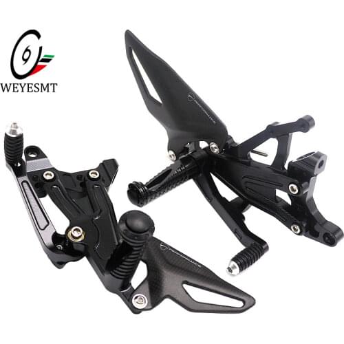Motorcycle whole CNC & Carbon fiber Rearset For Ducati PANIGALE V4S V4 V4R V4 Special