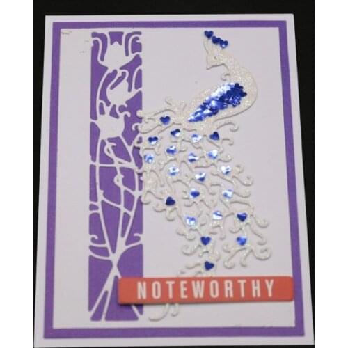 New Peacock Metal Cutting Dies Stencil DIY Scrapbooking Album Stamp Paper Card Embossing Craft Decor