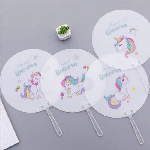 Wholesale 1000pcs Promotional Advertising PP Transparent Fan Portable Plastic Custom Printing Folding Hand Fan