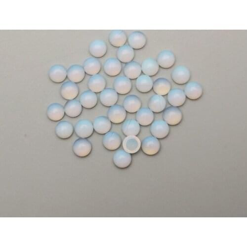 Wholesale fashion 4mm opal stone beads charms opalite round CABOCHON for jewelry 50pcs free shipping no hole