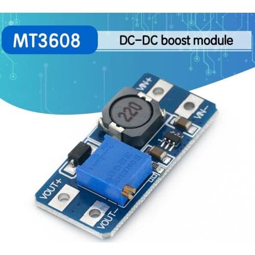 MT3608 DC-DC Step Up Converter Booster Power Supply Module Boost Step-up Board MAX output 28V 2A for arduino