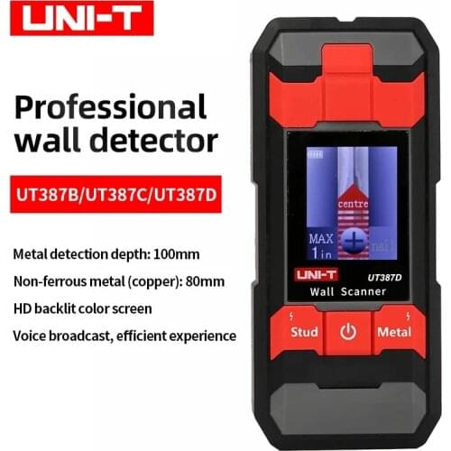UNI-T UT387D 387C 387B Professional Wall Detector High-precision and Wire Rebar Detector Decoration Perforated Metal Measurement