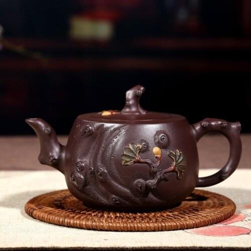 Factory direct sale online shop agent big pot of pure manual mud loose pile yixing daily provisions tea kettle hot style