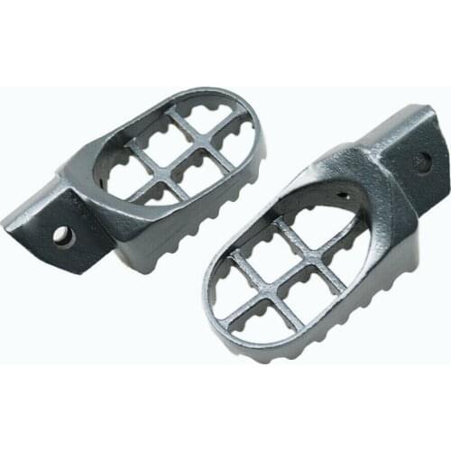 Grey Dirt Bike Sports Steel Foot Pegs For Suzuki RM80 RM 80 Racing 1993-2001