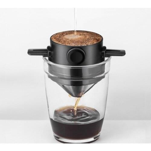 Paper Cup coffee strainer drip filter Non-filter Coffee Filter Hand Cup portable coffee holder stainless steel