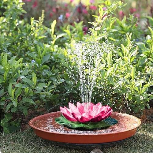 Solar Waterscape Garden Floating Flower Fountains For Bird Bath, Fish Tank, Pool Lotus fountain
