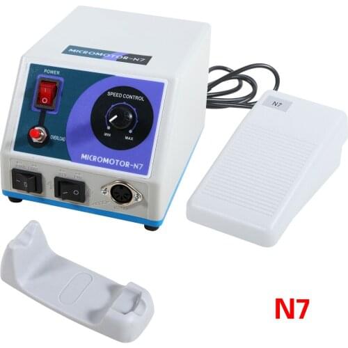 Dental Lab Marathon Micromotor Electric Motor N7 & Foot Pedal Control for 35000 35K RPM Handpiece