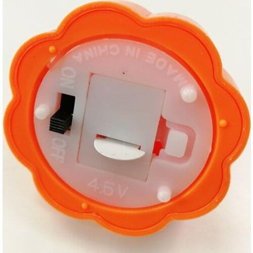 Jack-o-lantern Candle 2 Styles 12pcs Candle Candle Stand Vivid LED Candle Light Ghost Festival Halloween Plastic Horrible