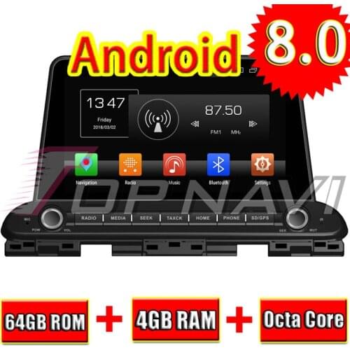 Topnavi Octa Core Android 8.0 Car Autoradio Player for KIA CERATO/FORTE 2018 Magnitol Video Stereo 2 Din GPS Stereo mp4 NO DVD