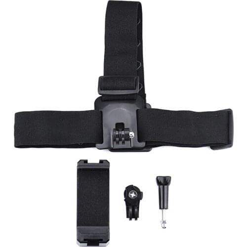 Universal Head Strap Mount Headband Holder With Mobile Phone Clip Holder For Smartphones Vlog Accessories