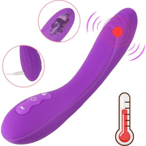 Magic Wand Stick Vibrator 10 Vibrating Modes Heating Sex Toys For Women Woman Dildo For Anal Plug Clitoris Vagina