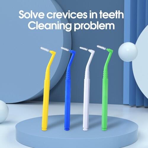 Y-Kelin L-shaped Interdental Brush Angle Brush Tooth Cleaning Tool Toothpick Tooth Flossing Head