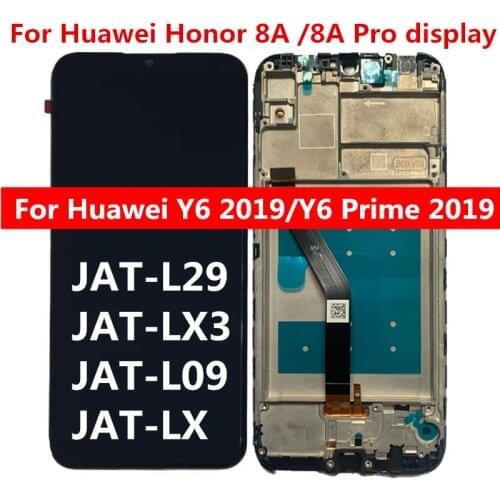 LCD For Honor 8A JAT-L29/LX1/LX3 LCD Display Touch Screen Replacement For Honor 8 A Pro/Prime JAT-L41 Lcd Screen Spare Parts