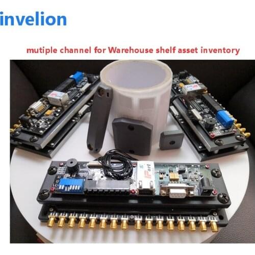 16 ports impinj r2000 chip uhf rfid reader 865Mhz 915mhz long passive fixed distance gen2 epc with free SDK C# program language