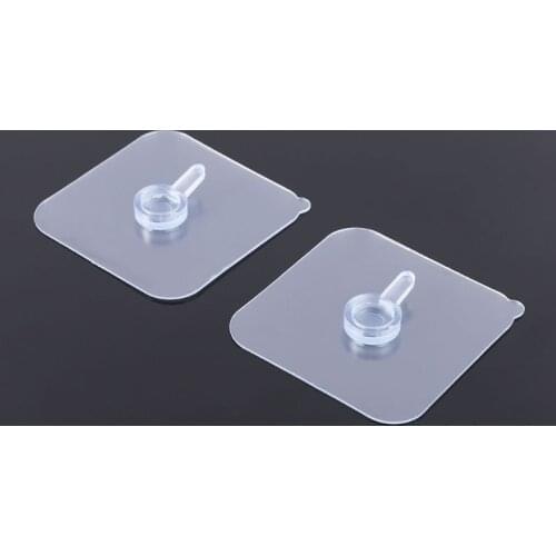 2pcs Seamless Strong Self Adhesive Hook Holder Wall Hanger Hanging kits For Photo Frame Painting Picture Poster Clock No Drill