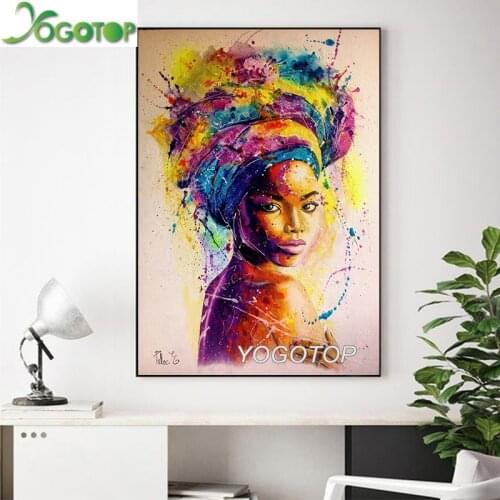 Africa Women Diamond Embroidery Full,5D,diy,Diamond Painting,portrait picture,Stitch Cross,3d Mosaic,gift Abstract Girl YY2370