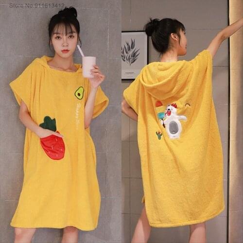 Yellow Strawberry 3D Printed Bath Shower Towels Women 70x95cm Microfiber Plain Towel Skirt Dry Hair Cap for Boys Girls Gifts