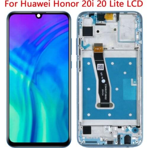 Original 6.21'' LCD For Huawei Honor 20i 20 Lite HRY-LX1T LCD Display Frame Touch Screen Digitizer Assembly For Honor 20i LCD