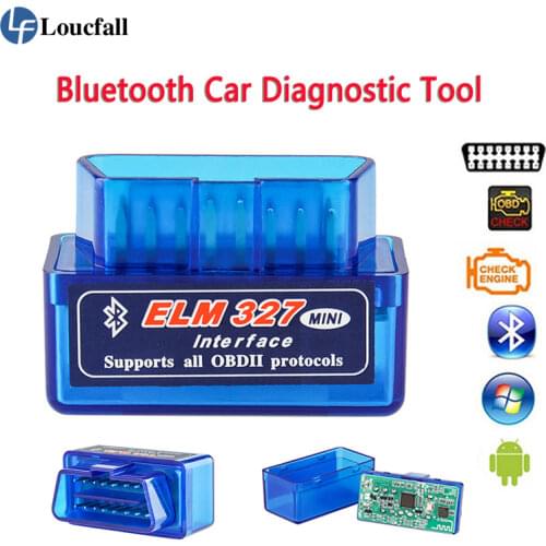 Elm327 Obd2 Scanner V1.5/V2.1 Code Reader OBD Bluetooth Car Diagnostic Tool For Android Windows English Mini scan tools