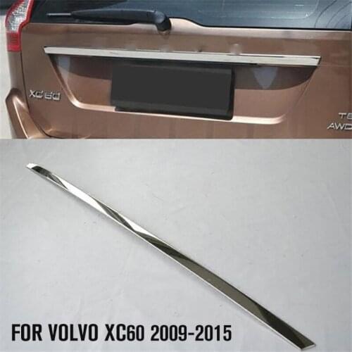 Molding Tailgate Door Handle Strip Accent Garnish Styling Chrome Rear Trunk Tail Gate Cover Trims FOR VOLVO XC60 2009-2014