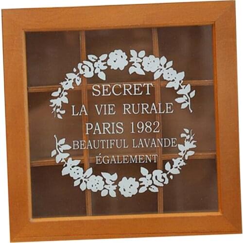 Desk Storage Organizer with Clear Lid 9 Compartment Living Room Decoration