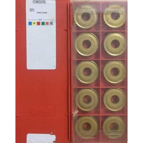 ORIGINAL 10PCS CARBIDE INSERT RCMX250700 3015