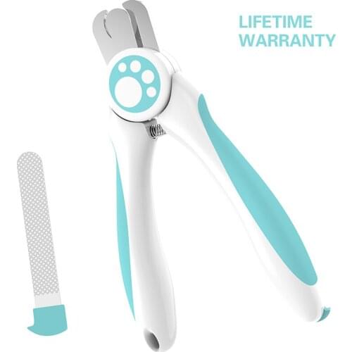 Professional Pet Nail Clippers Dog Cat Stainless Steel Two-color Labor-Saving Nail Clippers Convenient Beauty Cleaning Supplies