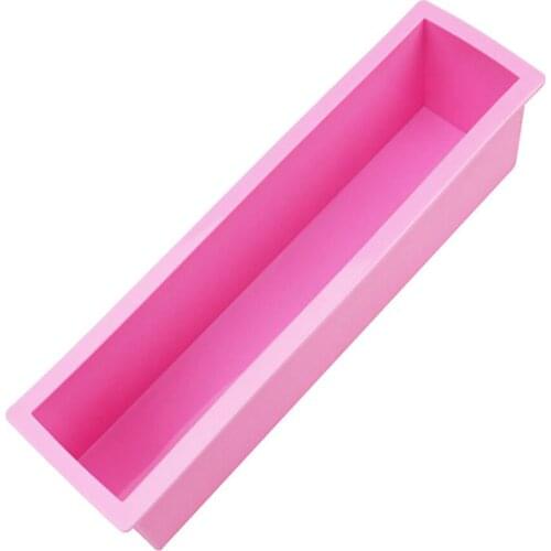 DIY Loaf Soaps Mold Silicone Mould Making Tools Brand New and High Quality Loaf Soap Molds Pink/ Black/ Blue/ Purple