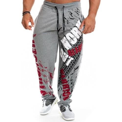 New Running Jogging Pants Men Cotton Soft Bodybuilding Joggers Sweatpants Harem Long Trousers Fitness Sport Training Pants