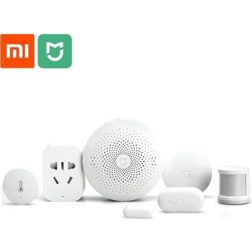 Xiaomi Smart Induction Set Xiaomi Gateway Gas/Smoke Detector Door Window Body Temperature Sensor Zigbee Socket Wireless Switch