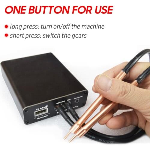 DIY Spot Welder 5 Gears Adjustable Spot Welding Fast Charge Lithium Battery with Spot Welding Pen Nickel Sheet Charging Cable