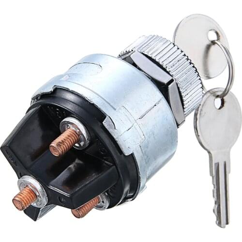 Universal Car Boat Motorcycle Tractor Plant Vehicles Ignition Starter Key Switch Barrel 3 Pin With 2 Keys Car Switch Replacement