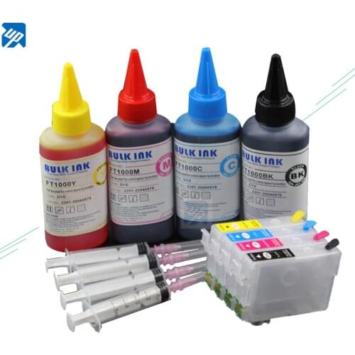 Refill ink kit 4X100ML +T03A1 603XL 603 Refillable Ink Cartridge with ARC Chip for Epson XP-2100 XP-2105 XP-3100 XP-3105 Printer