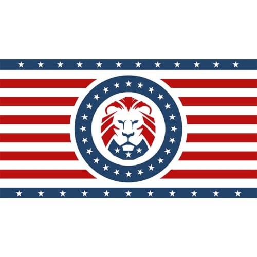 Yehoy hanging 90*150cm KEEP AMERICA GREAT 2020 Trump Lion Flag For Decoration