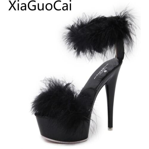 Big Size 42 New Fashion Women High Heels Sandals Sexy Black Ladies Platform Sandals Rome Style Women Summer Sandals