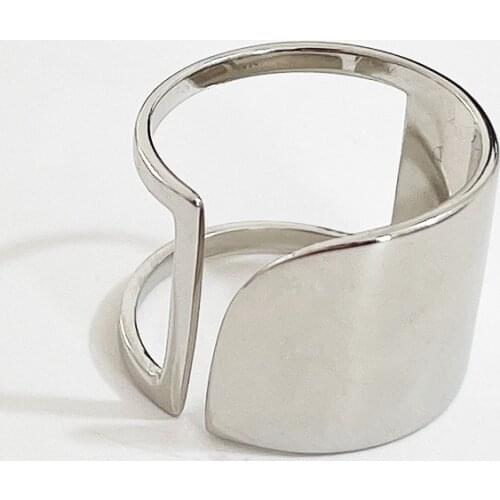 SSTEEL 925 Sterling Silver Rings For Women Geometry Ring Anillos Plata Para Mujer Pierscionki Srebrne Gift Girlfriend Jewelry