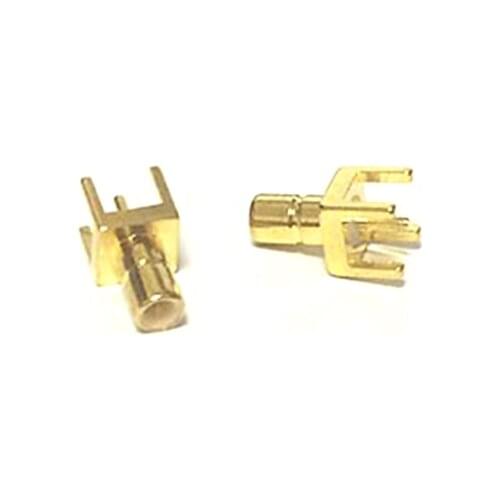 1PC SMB Male Plug RF Coax Connector PCB straight Goldplated NEW wholesale