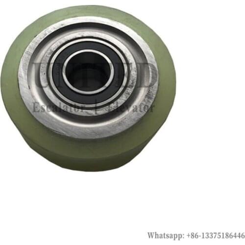 10pcs UNITED Elevator Hydraulic Ladder Guide Shoe Roller High Speed Guide Shoe Roller OD100mm W30mm Bearing 6005RZ