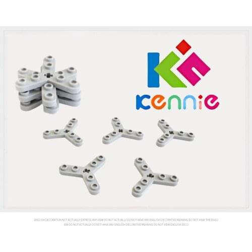 100pcs/lot Kennie DIY MOC Blocks Compatible with Special Scientific and Technical Accessories with NO.32125 3-Axis Orifice Plat